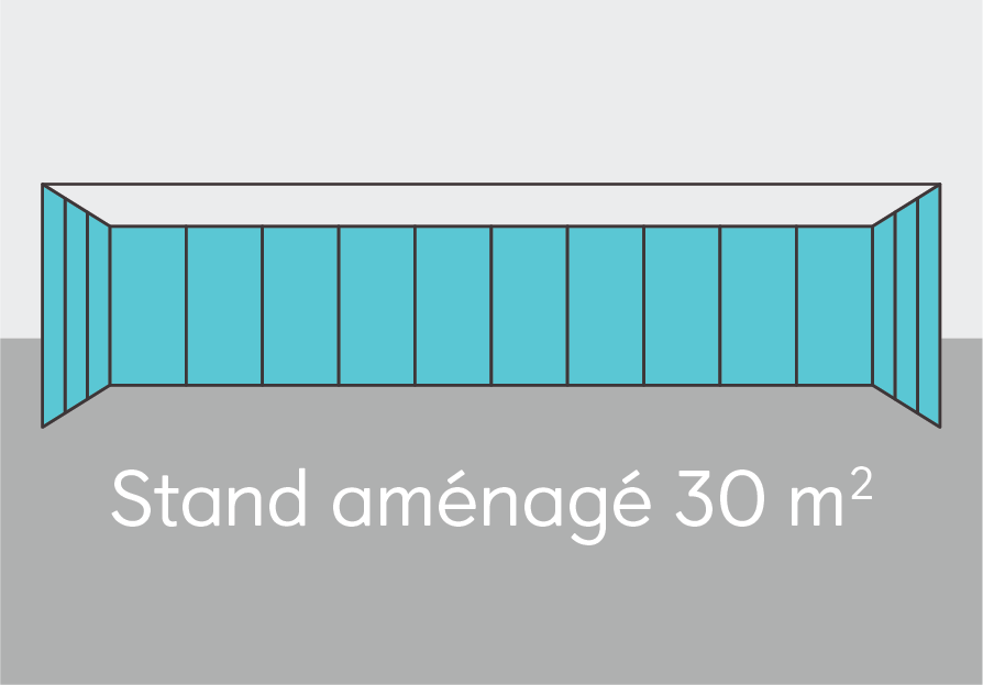 Stand aménagé 30 m²